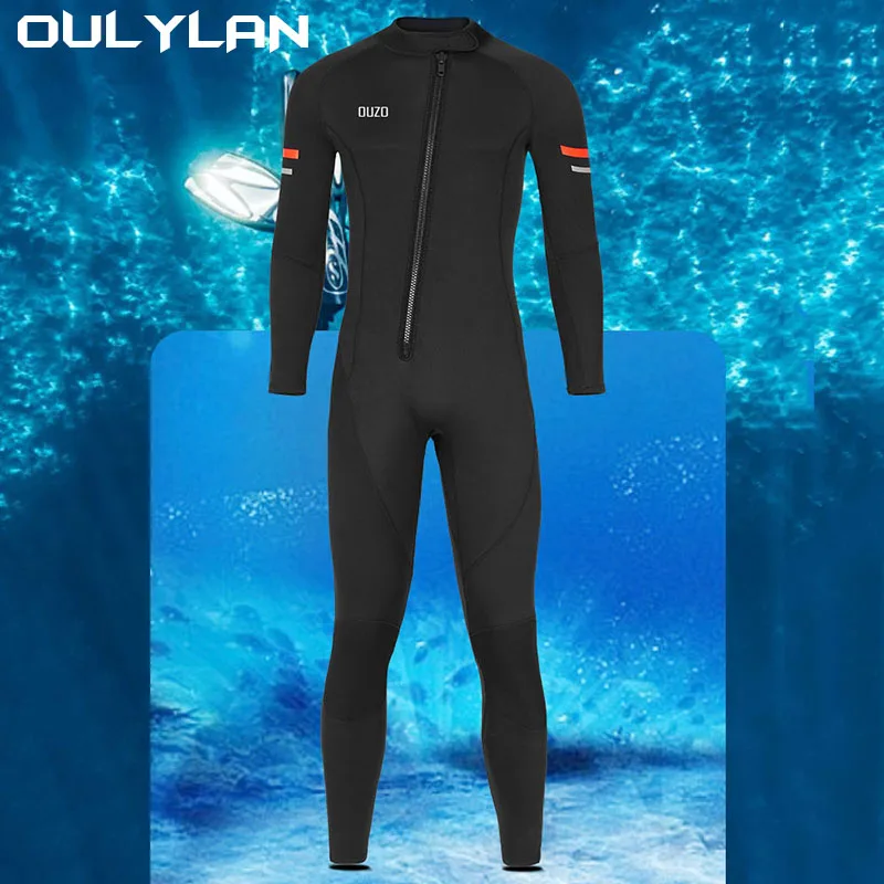 

Oulylan 3MM Neoprene Wetsuit Men Surf Scuba Diving Suit Underwater Fishing Spearfishing Kitesurf Swimwear Wet Suit Equipment