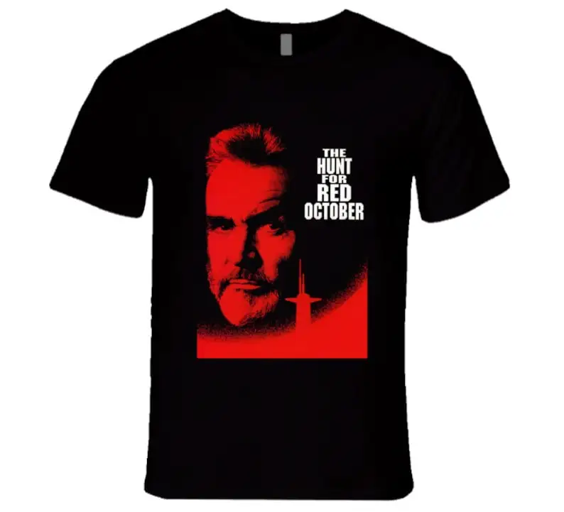 Hunt For Red October Connery 90's Action Movie T Shirt