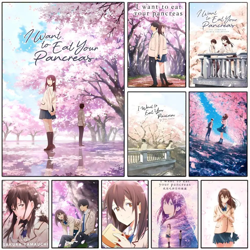 I-I Want to Eat Your Pancreas Poster Modern Home Decoration Interior Design & Contemporary Wall Art Collection