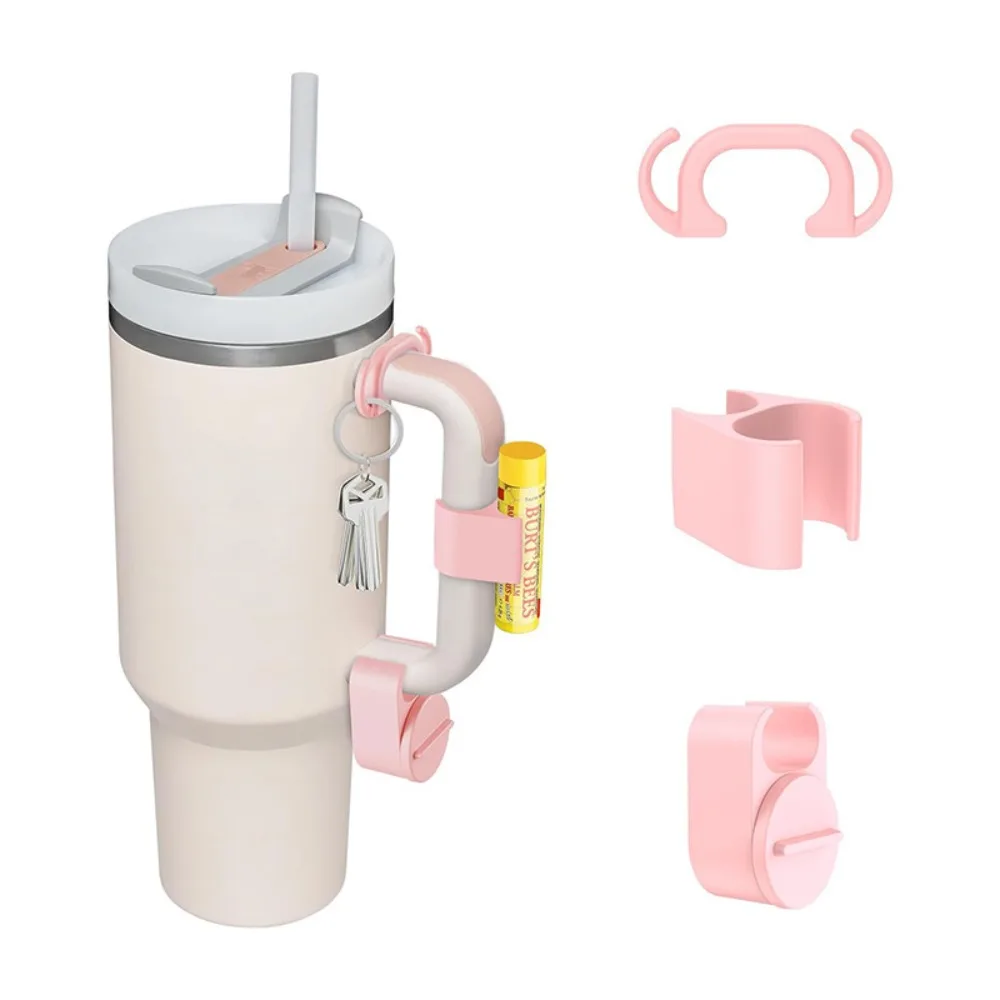 3pcs/set Prevent Loss Lipstick Ring Holder Multifunctional Pinkycolor Lipstick Organizer PP Lipstick Storage Clip