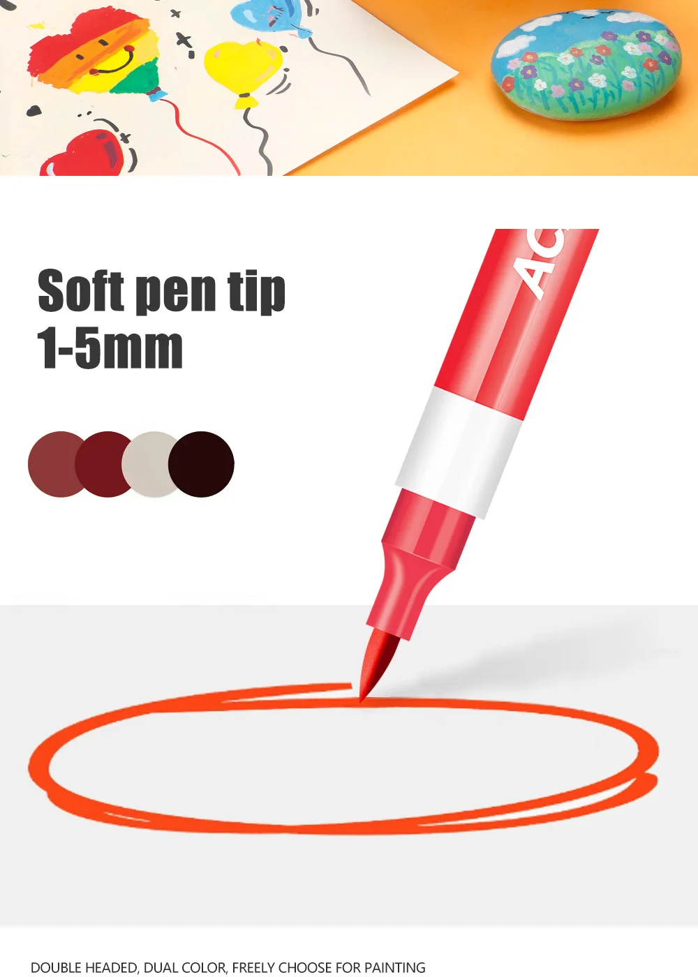 24-84 Farben Acryl-Marker, gestapelte Box, Verpackung, leuchtende Farben zum Malen, Zeichnen, Handy, DIY, Eierbecher, Kunstbedarf – Detail 4