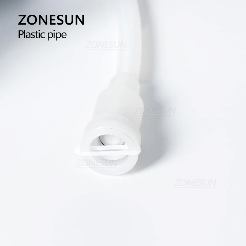 ZONESUN Pipa Plastik Pengisi Nosel 8Mm 10Mm untuk Mesin Pengisi Pompa Peristaltik