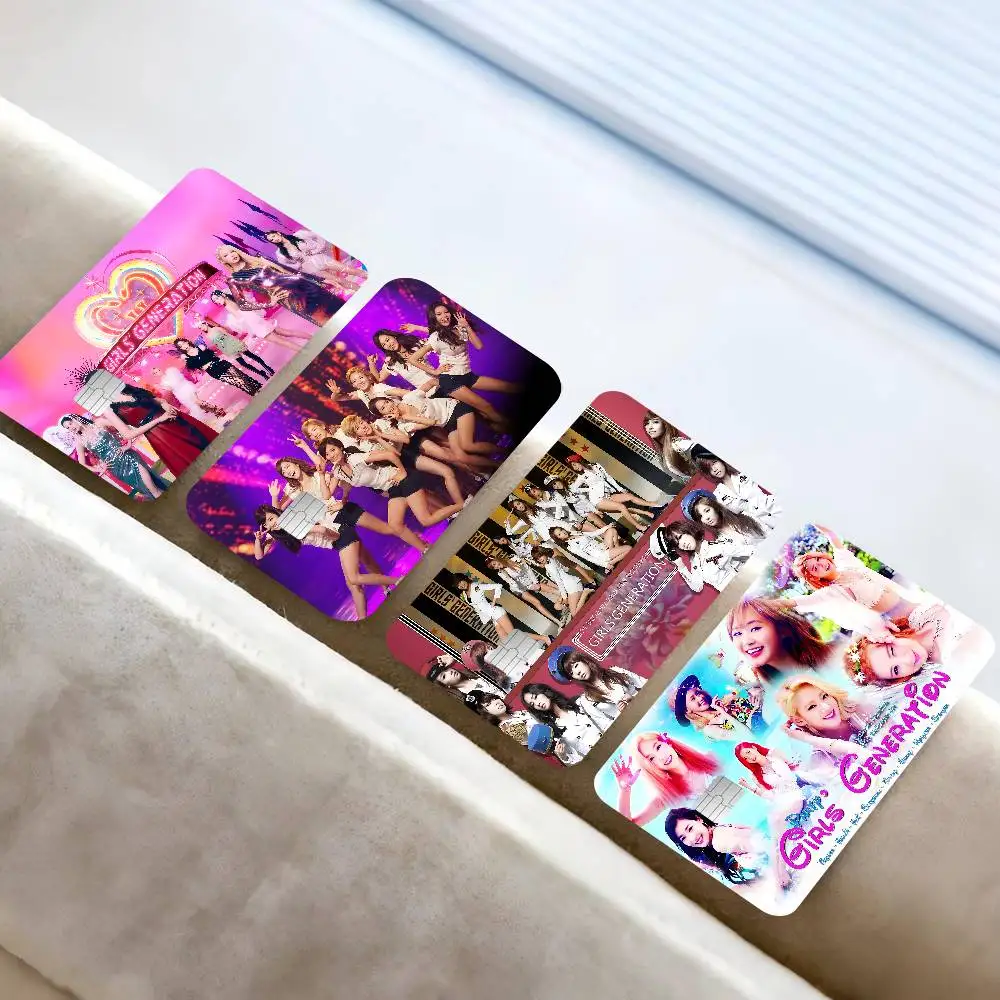 Kpop Group G-Girls S-Generation Credit Card Skin Stickers for VISA Bank Card Transportation Card Waterproof Sticker Anti-scratch