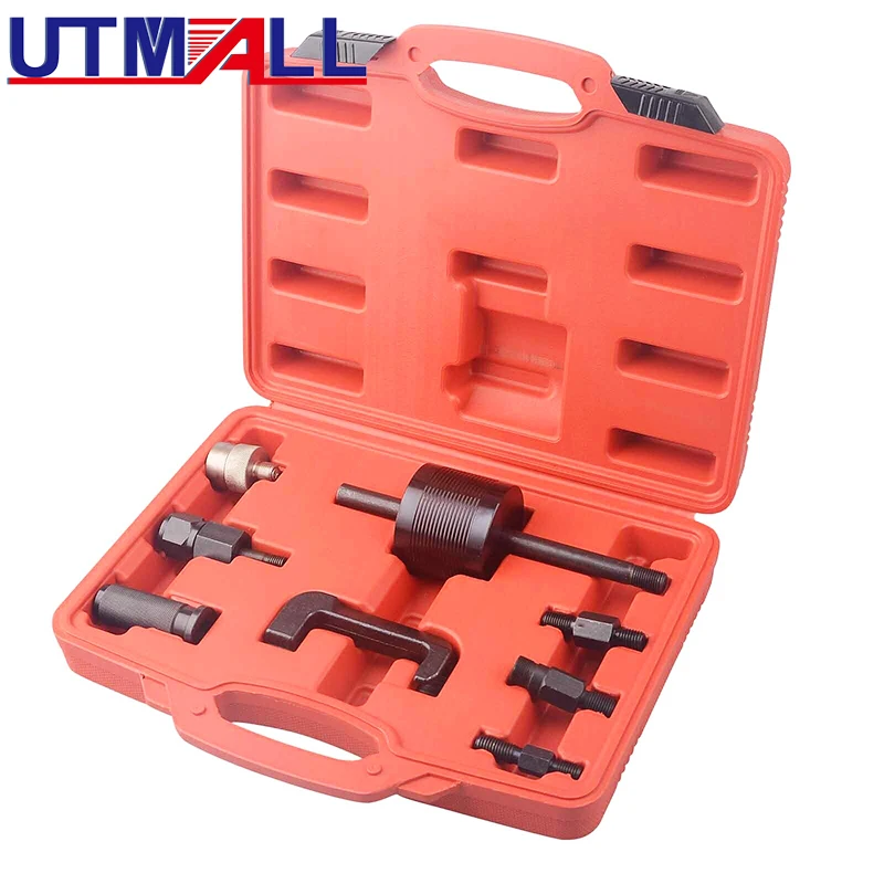 Diesel Common Rail injector Remover Puller Extractor Set Slide Hammer 9pc Tool for CDI 611 612 612 646 647 648 Diesel Engine