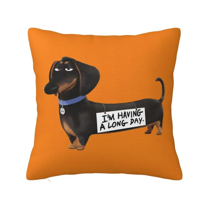 Nordic Kawaii Dachshund Cushion Cover Soft Sausage Badger Wiener Dog Pillow Case Decoration