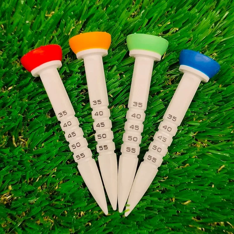 35-55mm Adjustable Golf Tee 1/4/8 Pcs with Low Side Spin and Friction Golf Training Tool for Practice and Swing Improvement