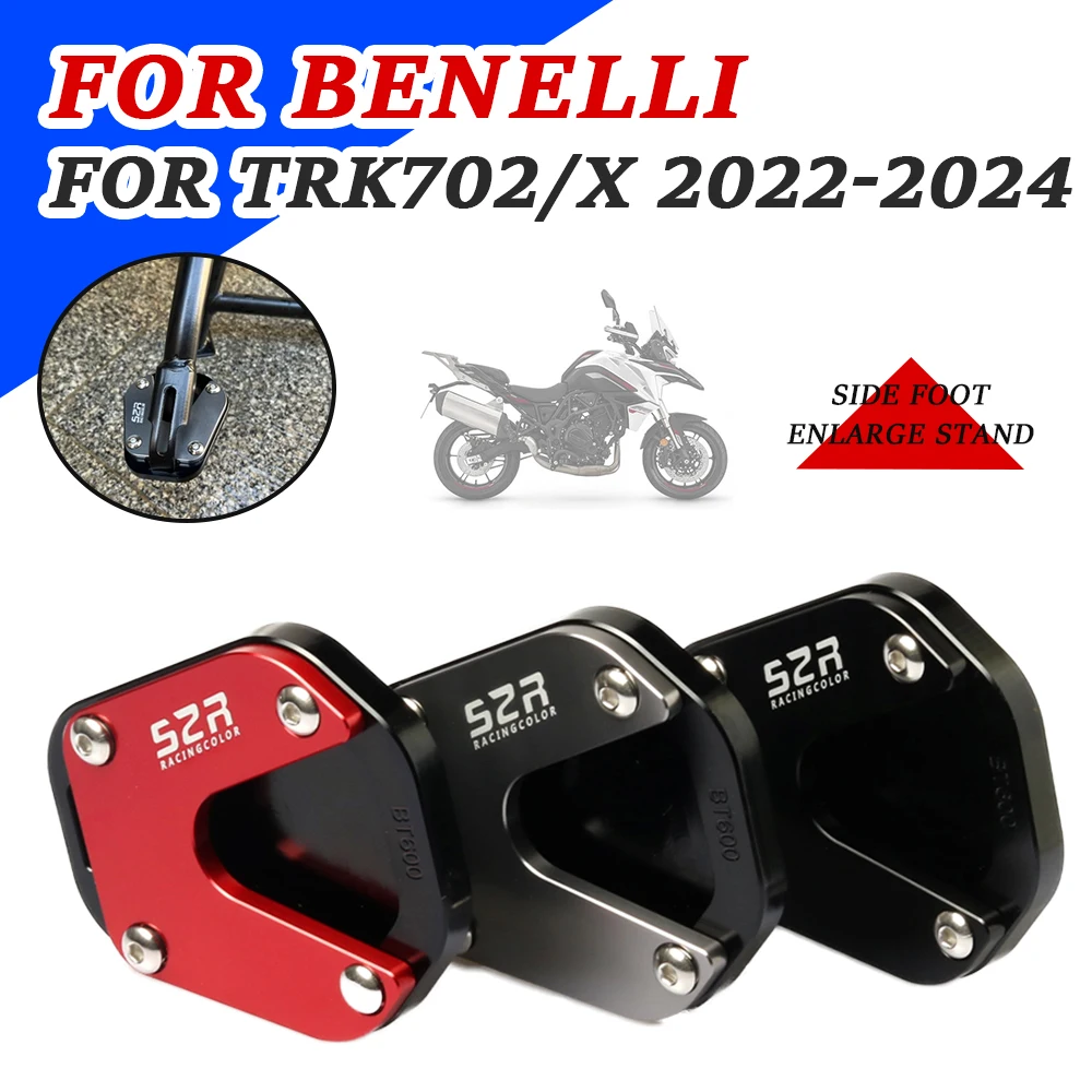 

Motorcycle Accessories Foot Side Stand Enlarge Extension Pad Shelf Kickstand For Benelli TRK 702X TRK702X TRK702 X 702 X 2023