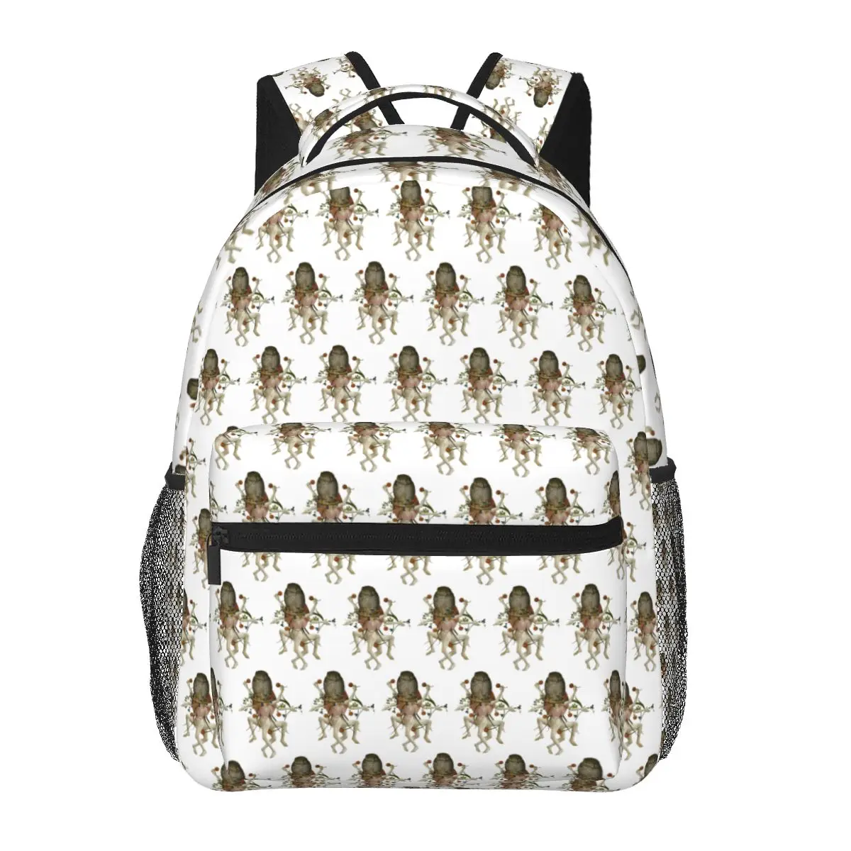 Hieronymus Bosch Dancing Owl Student Backpack School Bag Hiking Travel Daypack for Men Women Fashion Bookbag Shoulder Bags