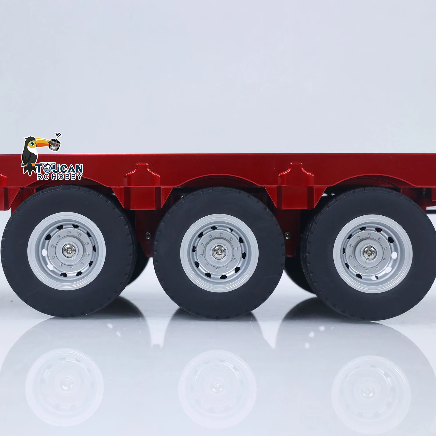 1502 Nieuwe Huina RC Trailer 1/18 3 Axle Plastic Oplegger Flatbed voor 1:18 770 s RC Tractor Truck Afstandsbediening Voertuig Model