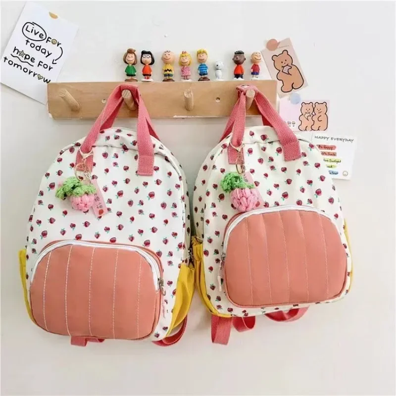 Childrens Kindergarten Girls Cartoon Printed Schoolbags Kawaii Cute Out Large Capacity Parent Child Trend Fresh Backpack Leisure