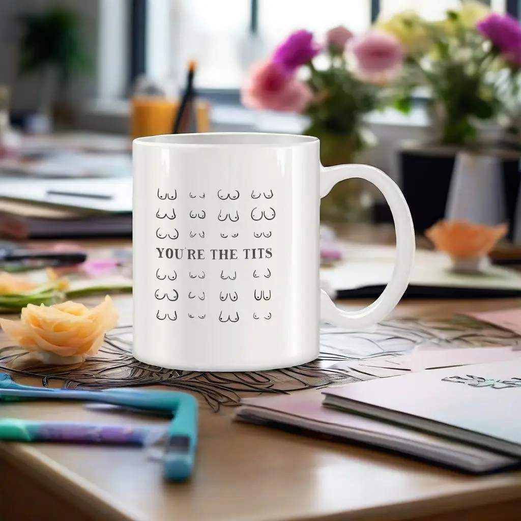 

You Are The Tits Mugs For Mom Her Friend Birthday Gifts Novelty Coffee Ceramic Tea Cups White 11 oz mug