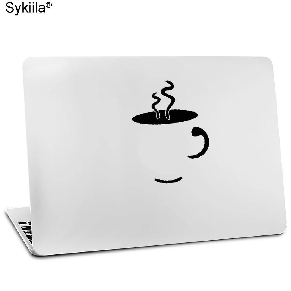 Sykiila Sticker for Apple MacBook Air 11 13 Pro 13 15 17 Retina 12 Personal Vinyl Decal Skin Laptop Juice Box Black Cup 2019