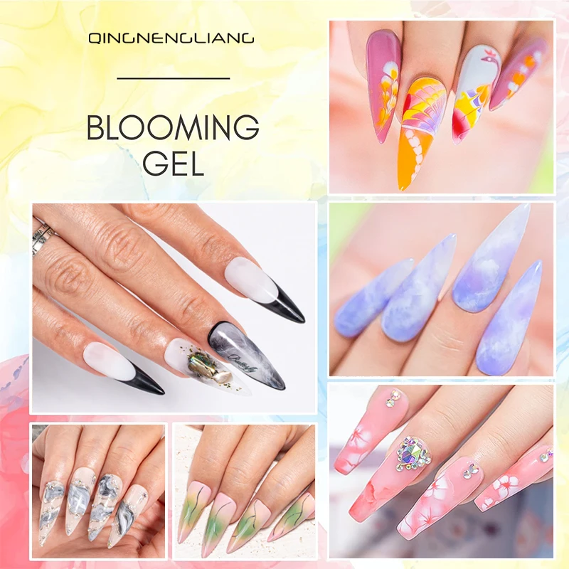 RS NAIL 12ml Clear Blooming Gel Nail Polish UV LED Blossom Soak Off Nail Art Polish DIY Design for Gradient Effect Manicure Gel - Image 6
