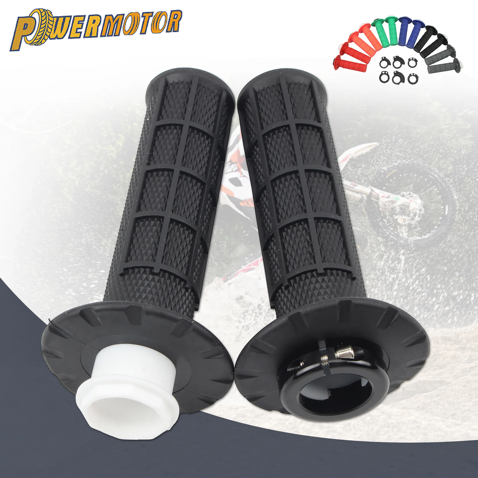 7/8" 22mm Universelle Motorradgriffe Snap-on Cam Handgriff für KTM CRF SXF EXC Yamaha Honda Kawasaki Suzuki Motocross Dirt Bike – Detail 1