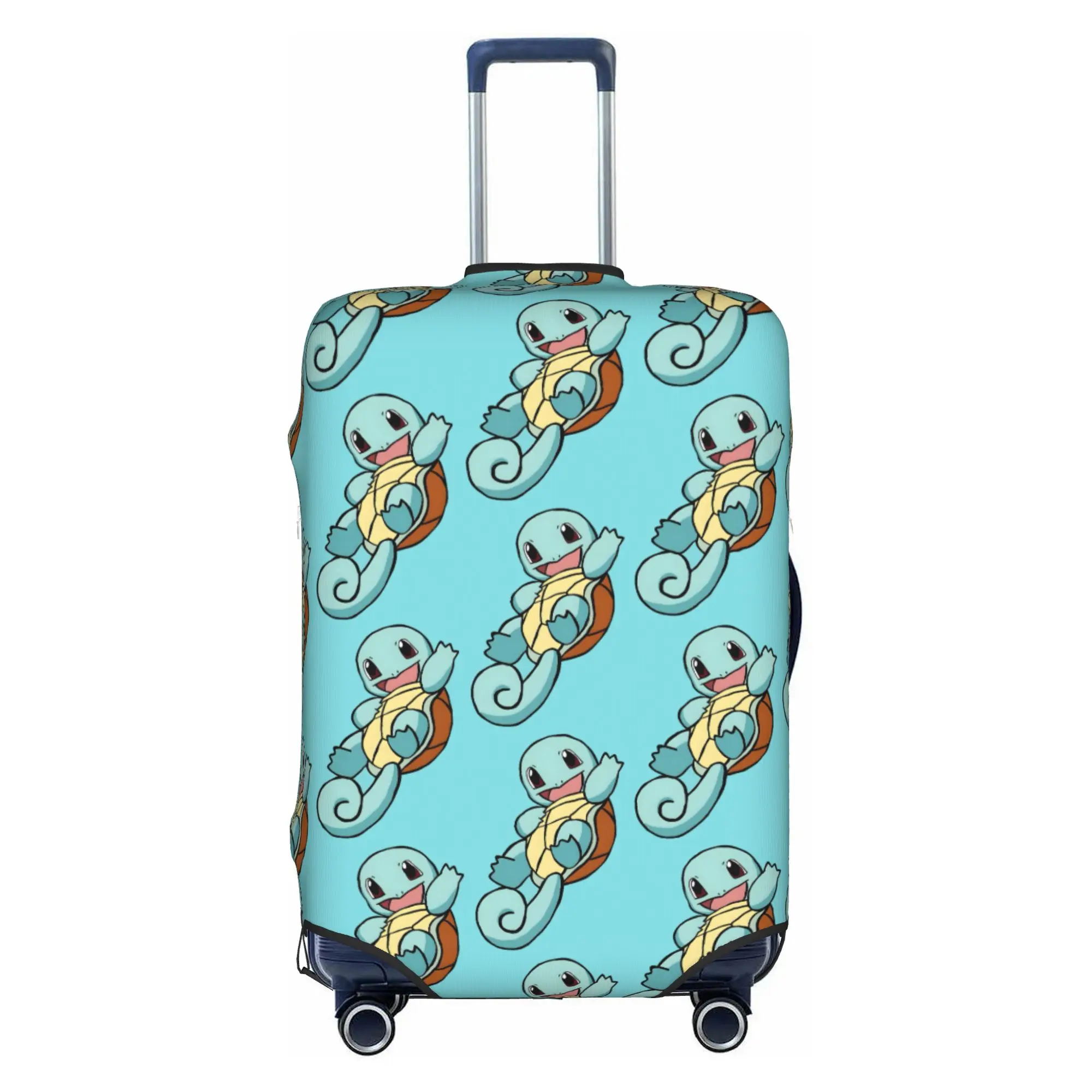 Custom Comic S-Squirtles Magic  Movie Cute Luggage Cover Elastic Game Travel Suitcase Protective Covers Suit For 18-32 inch
