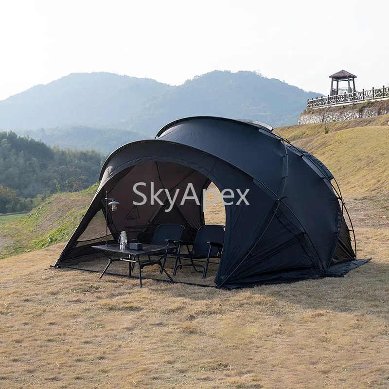 Customizable Waterproof Pop-up Hemisphere Dome Tent Large Family Camping Glamping Outdoor  Shelter UV Protection Wind 4-5 Person