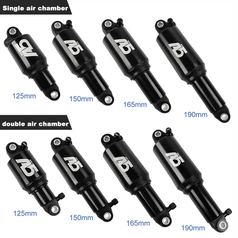 

A5-RR1 Dual / Solo Air Rear Shock KS A5 RE double single air chamber pressure mountain rear shock absorber 125 150 165 190mm