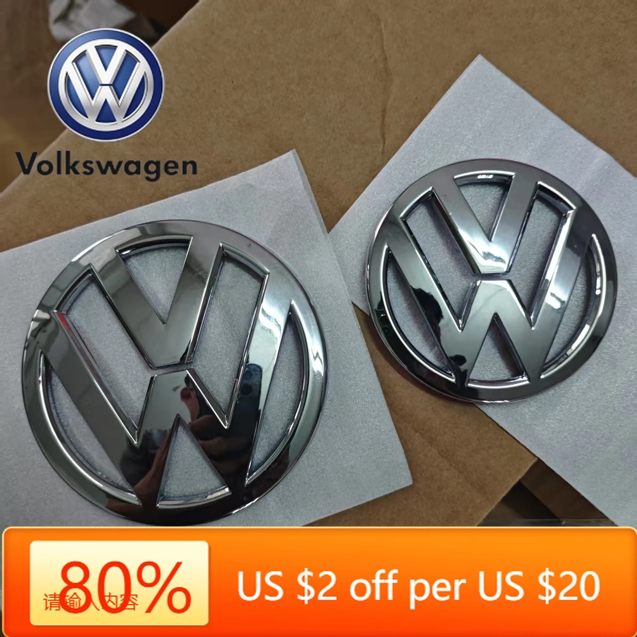 

Горячие эмблемы, 2 шт., эмблема передней решетки радиатора автомобиля 1K8853600, значок задней крышки багажника H9307, эмблема автомобиля для Volkswagen VW scirocco 200