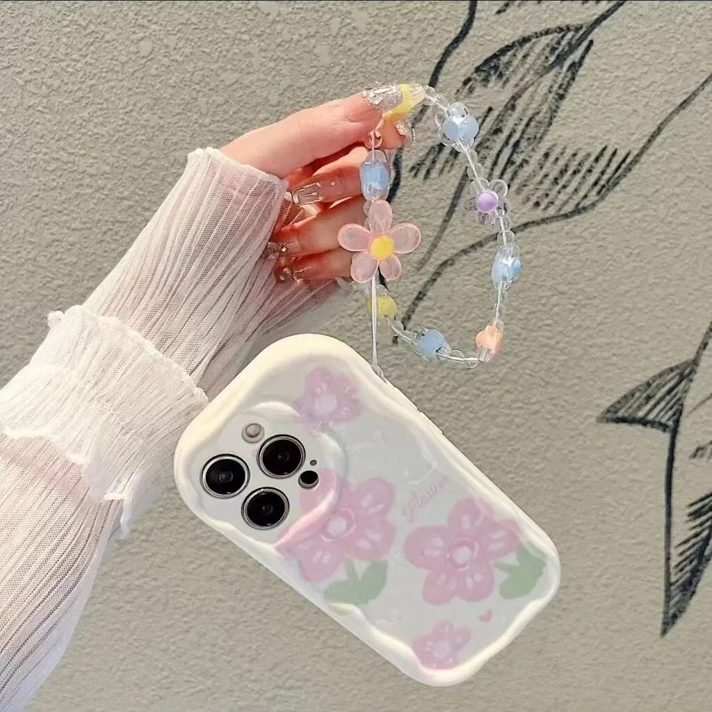 لطيف ابتسامة الأزهار زهرة سلسلة الحال بالنسبة Xiaomi Redmi ملاحظة 13 برو 5G 12 4G 8 9 11 10 12 13 برو زائد 12S 14C 13C 12C 13 12 A3 9A