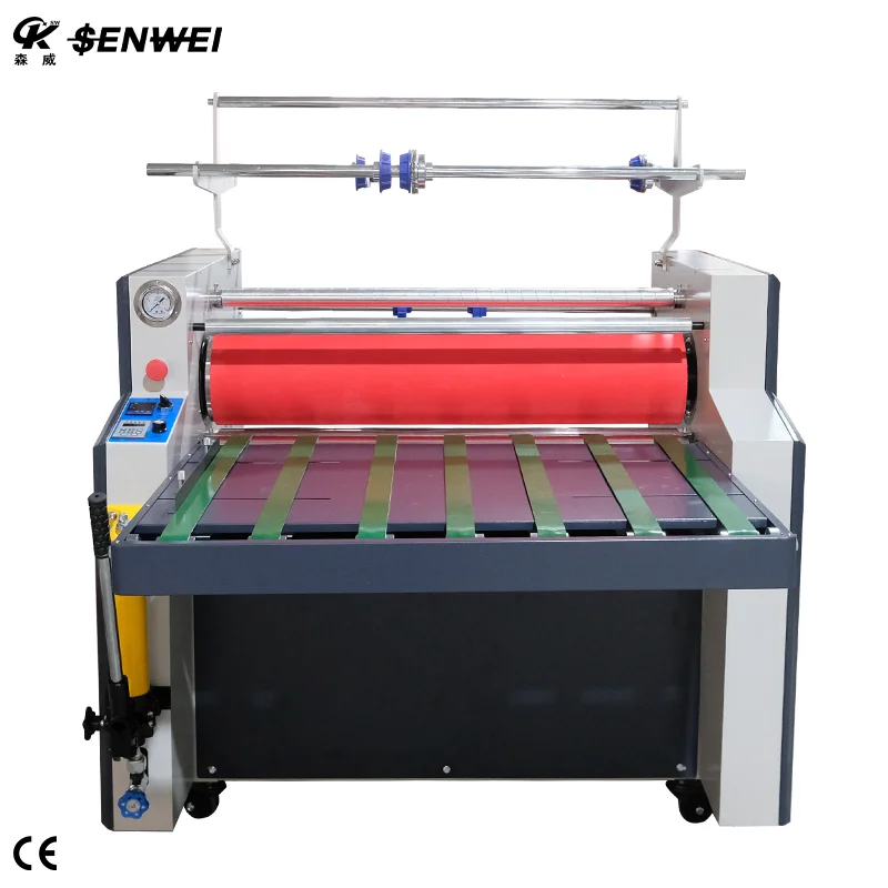 SMFM920T 890mm Hydraulic Cold Ironing And Laminating Machine Oil Heating Laminator With Rewinding