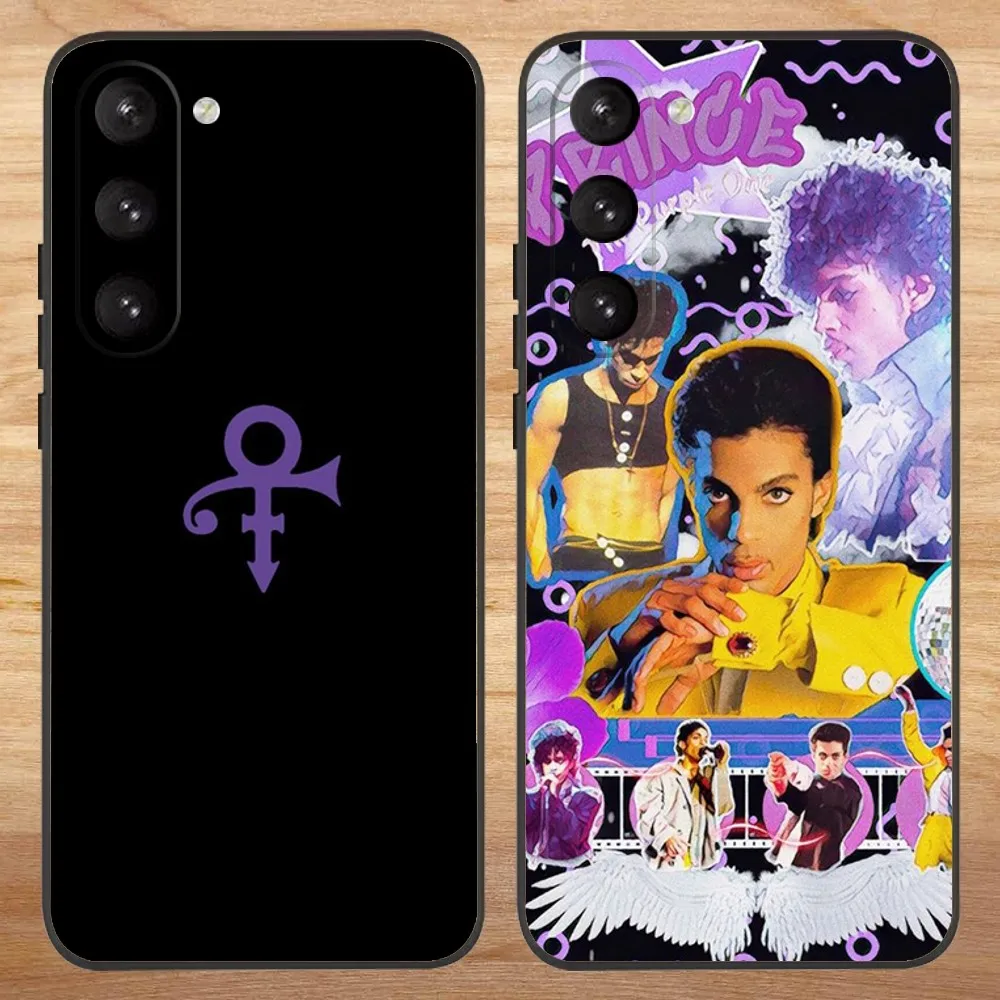 Singer Prince Rogers Nelson Phone Case For Samsung S23,23,22,30,21,10,9,Note20 Ultra,Lite,Ultra,5G,Plus,FE,Black Soft Case