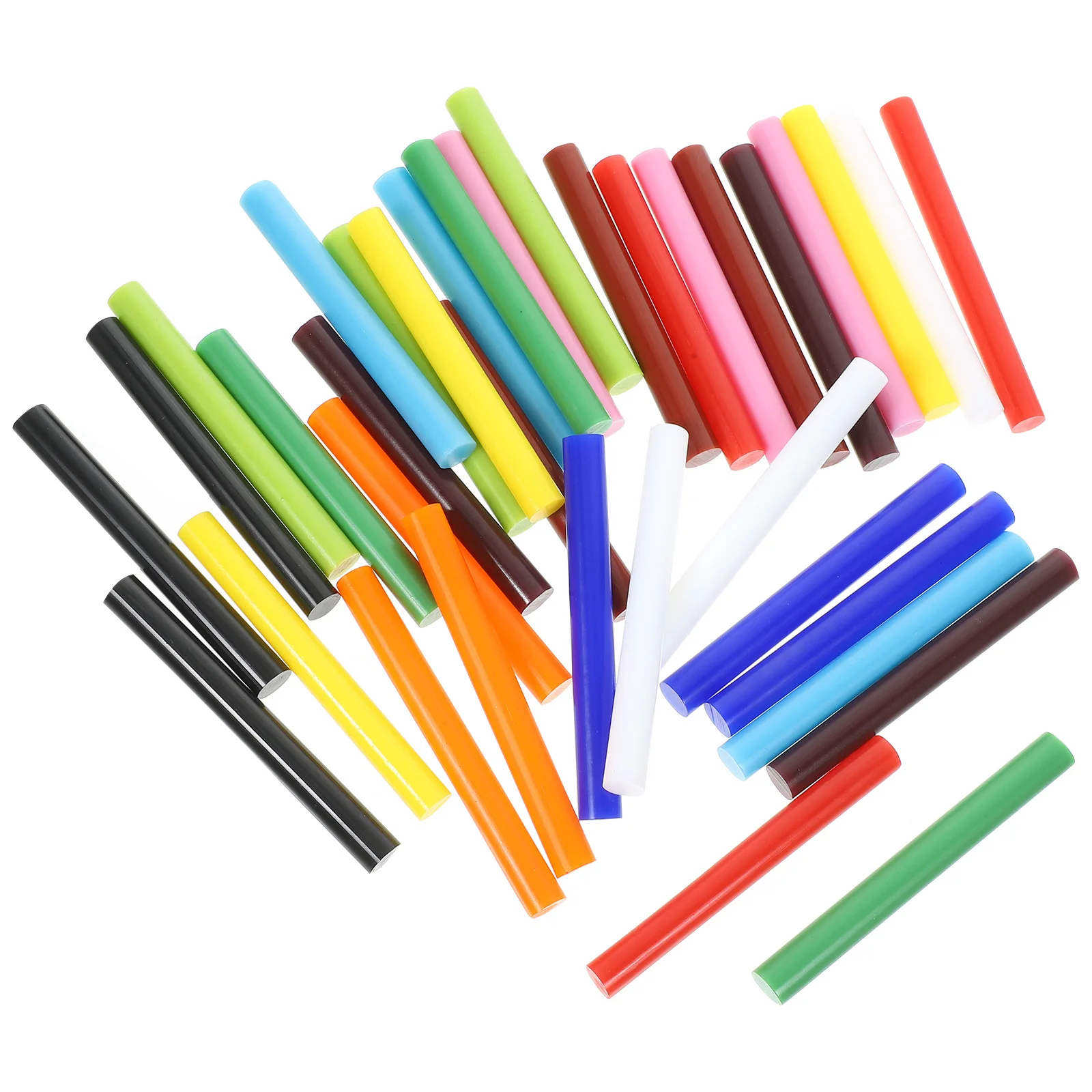 36Pcs Crafting Hot Glue Sticks Vibrant Colors Time Strong Adhesion for DIY Projects Home Decor Sealing Large Area