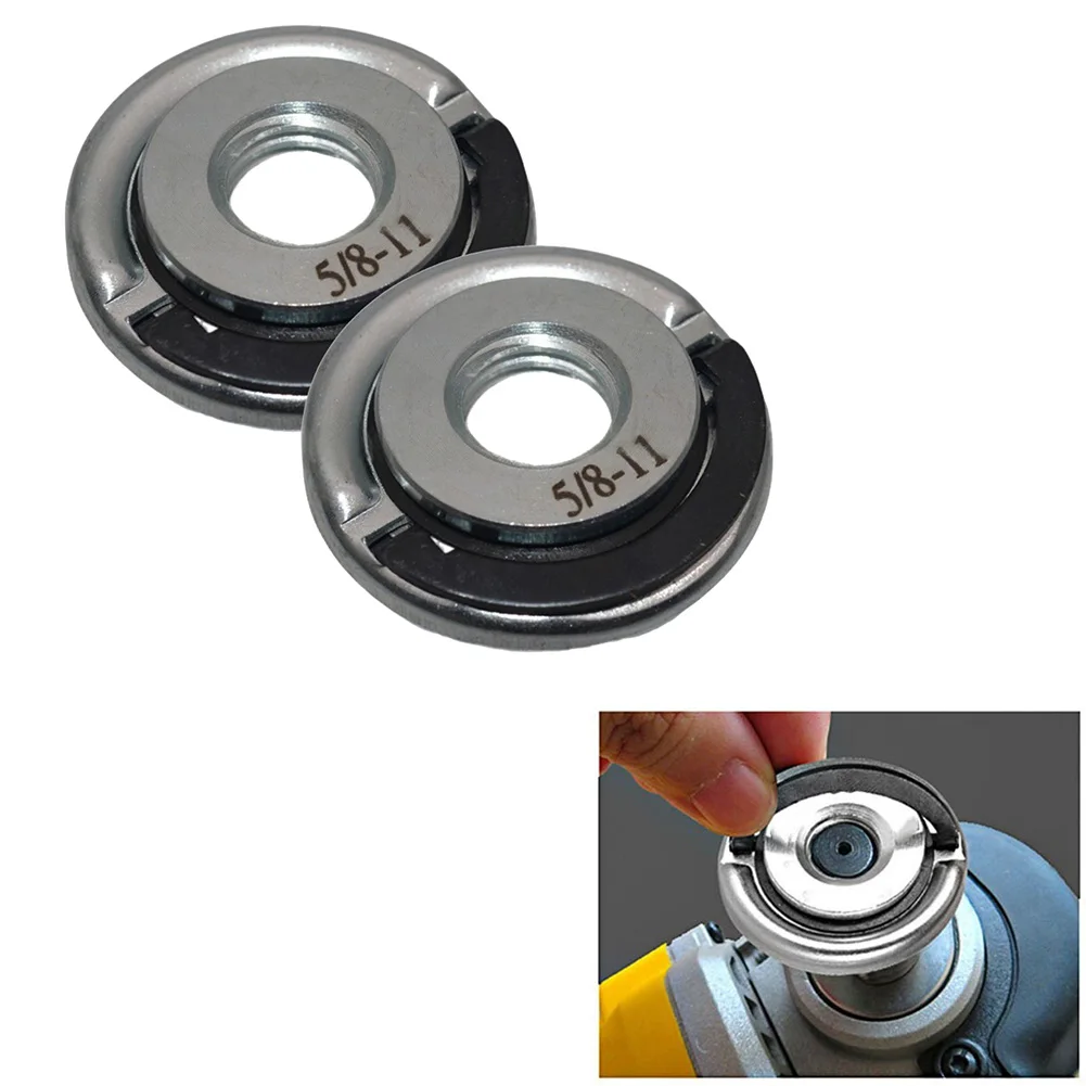 

Pressing Plate Nuts Self-Locking Flange Nut Secure Grip Pressing Plates Compatible With 5 8-11 Spindles Max Speed 12000 RPM