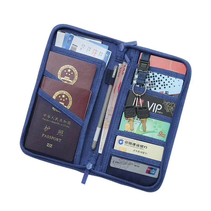 TRIPNUO Polyester Passport Cover Fashion Unisex Korean Style Passport Cover Travel Wallet Document Holder Organizer