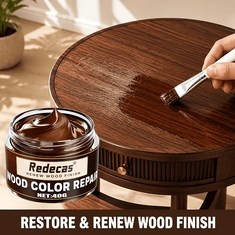 Wood Repair Cream, Fix Scratches, Cracks Dents, for Doors, Cabinets, Tables, Chairs & Hardwood Floors, Easy Apply