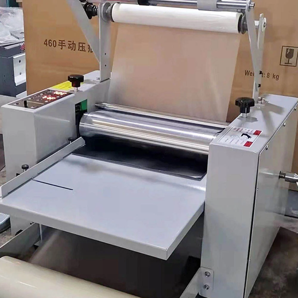 CG8350 Laminator 330mm Laminating Width with Dual Rollers Independent Temperature Control Optional Anti-Rolling Device Slitting