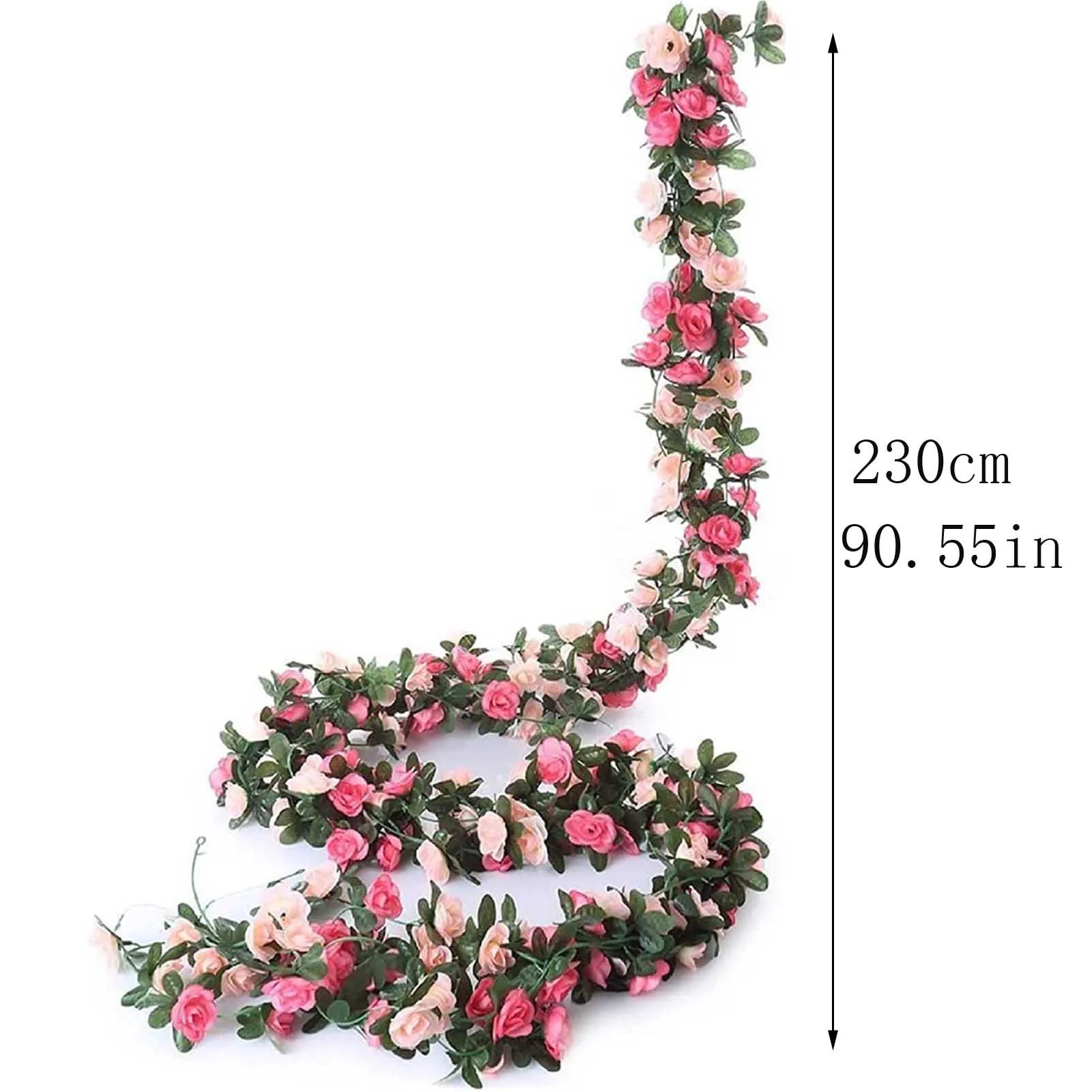 Simulated Flower Decoration Rose Rattan Home Decoration Rattan Arch Decoration Winding Vines