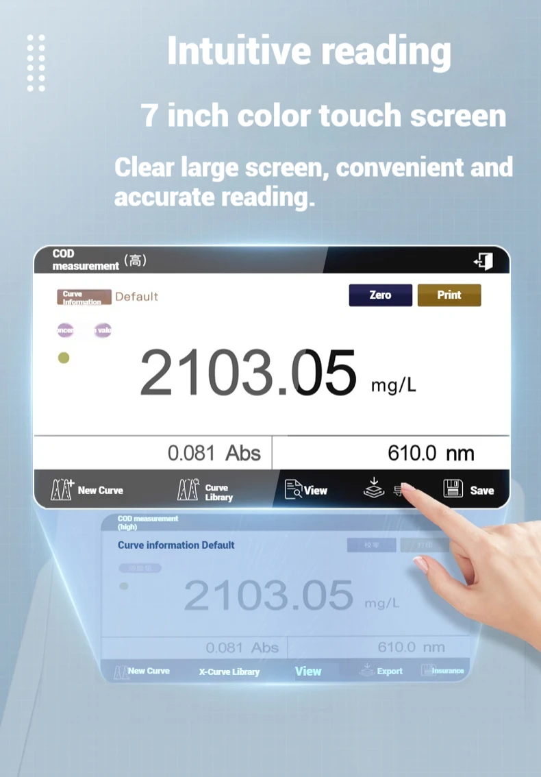 WEIAI ความแม่นยําสูงสีเมตรสี Spectrophotometer ดิจิตอล Colorimetro ราคา Medical Lab เครื่องทดสอบคุณภาพน้ํา Colorimeter