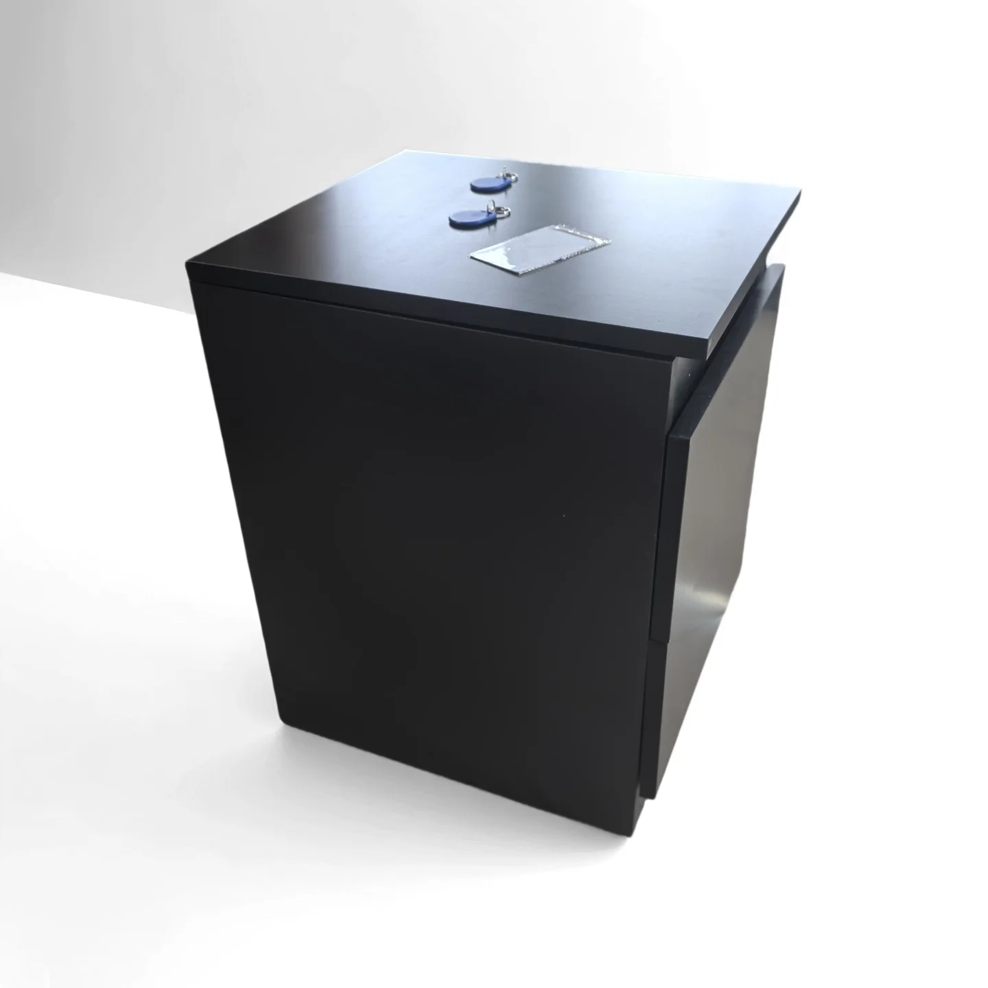 Modern Secure and Stylish Secret Storage Gun Safe Shelf ValuableS Hidden Compartment Nightstand with NFC Card Lock Storage Rack