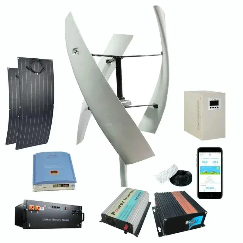 

Hot Sale 600w 1000w 2000w 3000w 5000w 10kw Vertical Axis Wind Turbine Wind Turbines