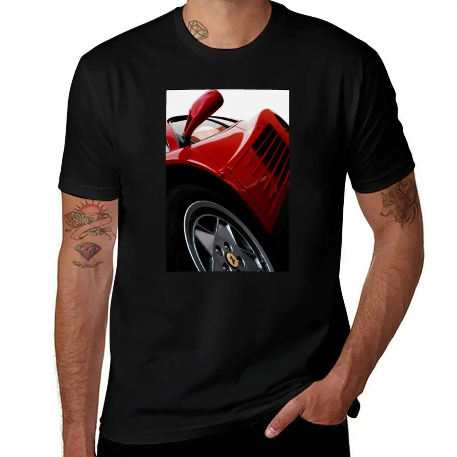 TESTAROSSA ? Thx! T-Shirt Large Size Breathable Tee T-Shirt