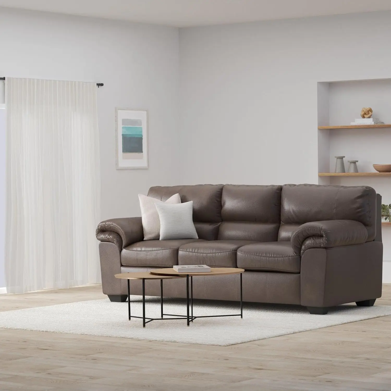 Bladen Faux Leather Sofa, 36