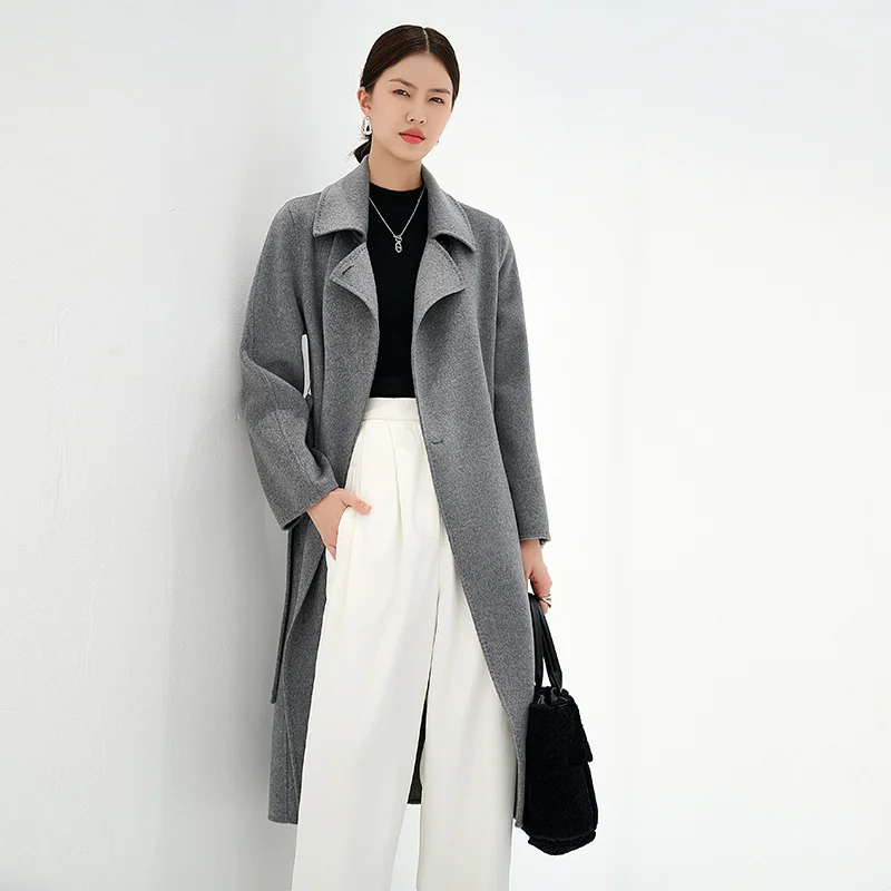 First-hand source [100 cashmere] Double-sided cashmere women's jacket wholesale