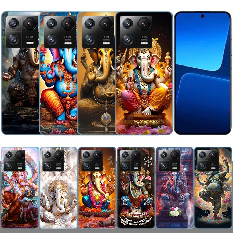 Ganesh lord Clear Luxury For Xiaomi Mi 13 12 12T Pro 11 Ultra 11T 11i 10 10T 9 9T 8 Lite 6X 5X A3 CC9E A2 A1 Phone Cover Case TP