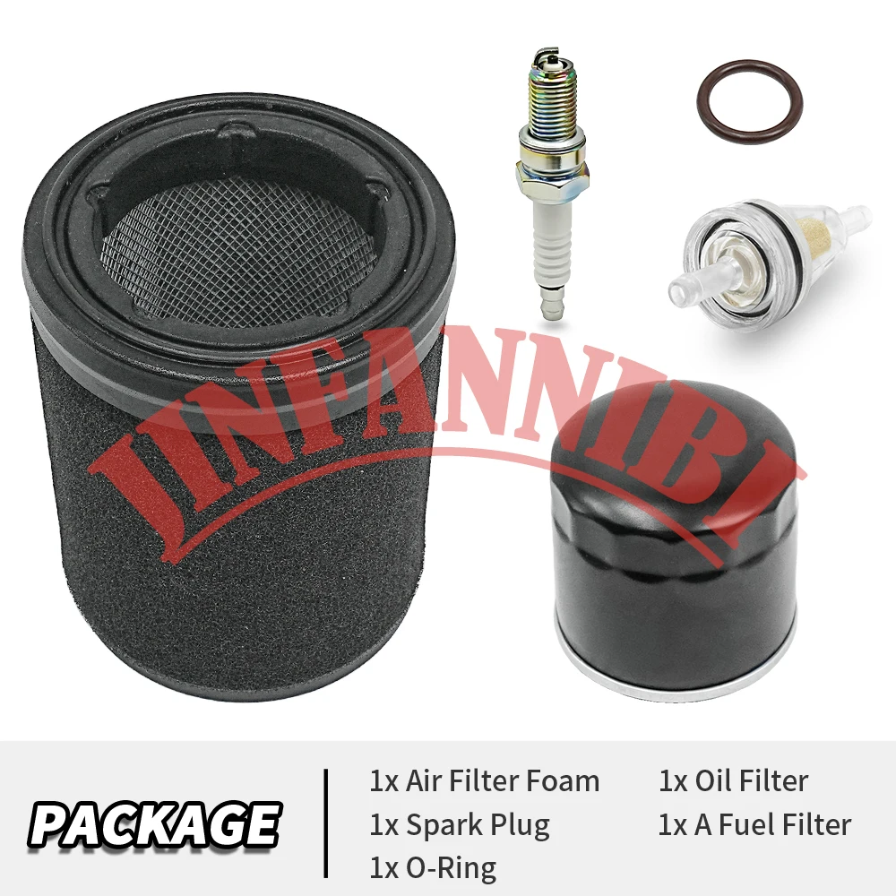 Air Oil Filters & Spark Plug for Kawasaki ATV Prairie 360 KVF360 4x4 2003-2008 2009 2010 2011 2012 2013