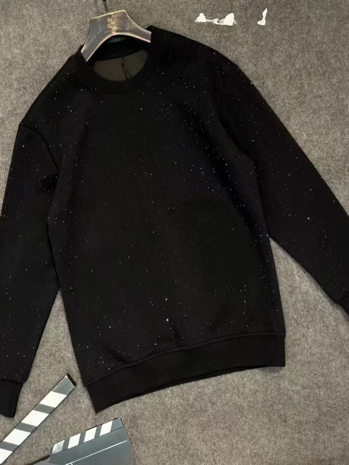 

Trendy Heavy-Duty round Neck Sweatshirt Loose Long Sleeve Cotton Crewneck Pullover for Couples Autumn Winter New Arrival