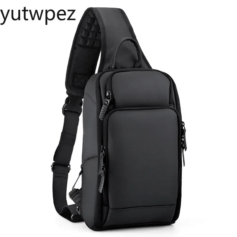 Outdoor Hiking Sport Chest Bag Pack Crossbody USB Charging Running Men Shoulder Sports Messenger Waterproof Short Trip Backpacks view 4