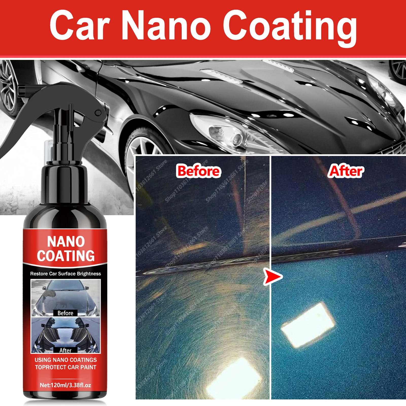 Graphene Nano Ceramic Car Coating Kit - Universal Professional Car Beauty, High… - Image 3