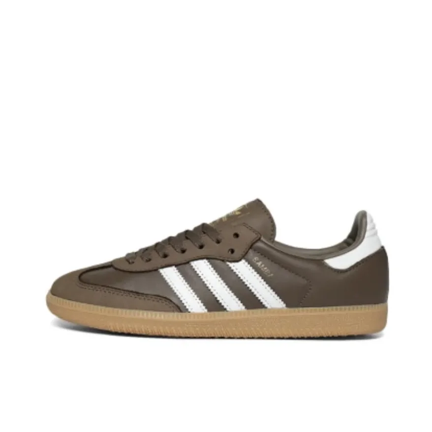 Adidas Black color SAMBA OG comfortable and fashionable low-top boardshets Non-slip wear-resistant Men's and women's modelsbrown