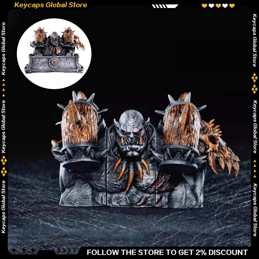 World of Warcraft Keycap Resin 3D Printing Game Peripherals Customized Artisan Handmade Keycap for Mechanical Keyboard