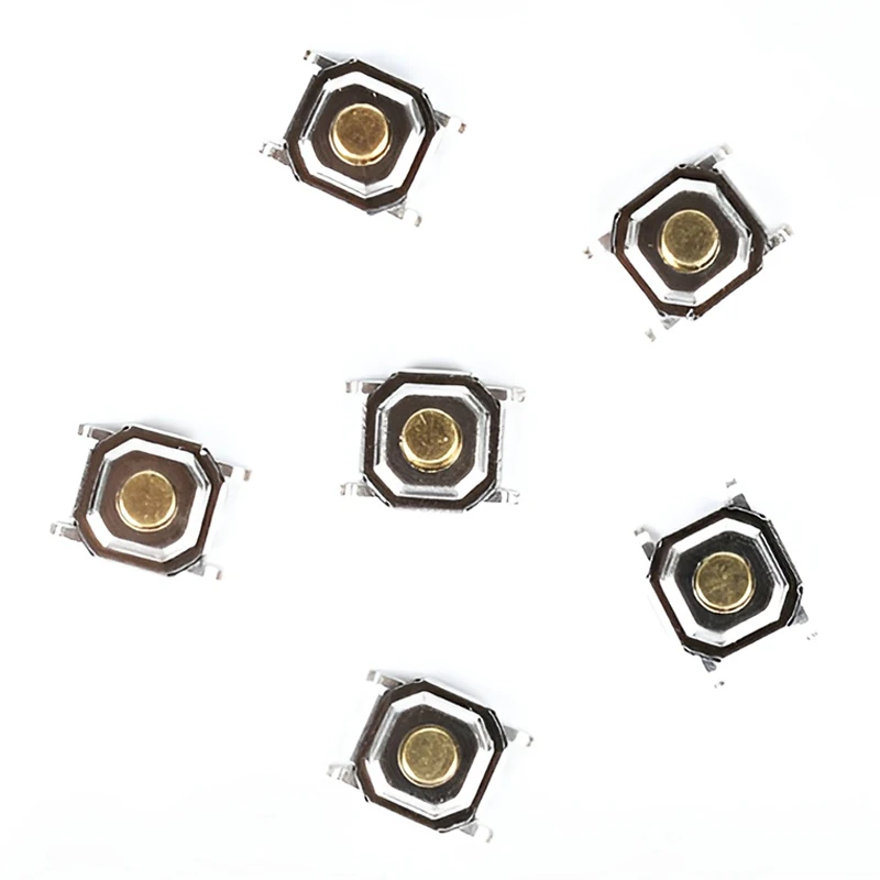100 Stück taktile Schalter 5,2 x 5,2 Smd-Drucktaster 4 x 4 x 1,5 mm/1,6/1,7/1,8/1,9/2/2,5/3/3,5/4/4,5/5/6/7/8/9 12 V Kupferkopf selbstrückstellend – Detail 3