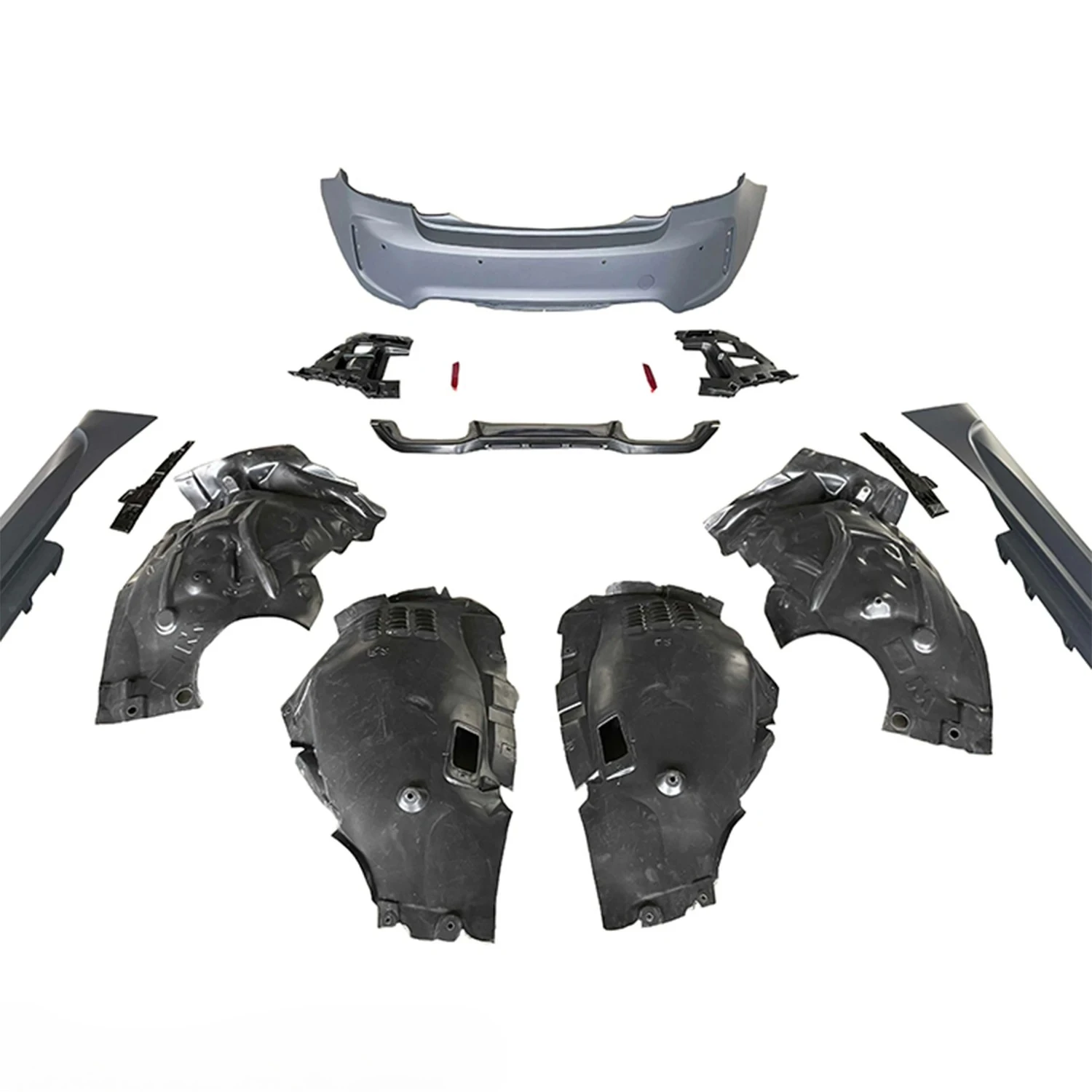 

For F22 F23 M2C Style Car Bumper Front Lip Rear Diffuser Side Skirt Vents Spoiler Wide Body Kit