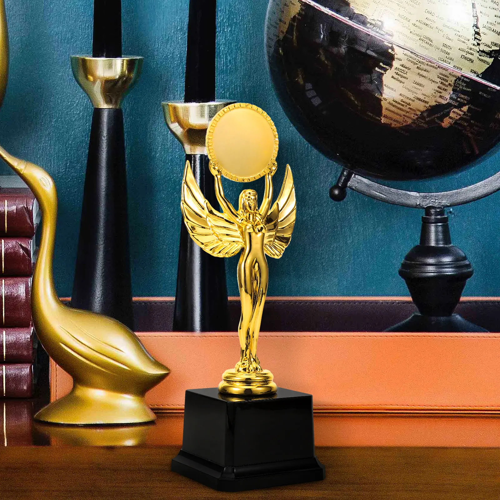Dance Trophy Creative Shaped Design Smooth Surface Stable Long-Lasting Party Competition Award Trophy Prop Student Ceremony