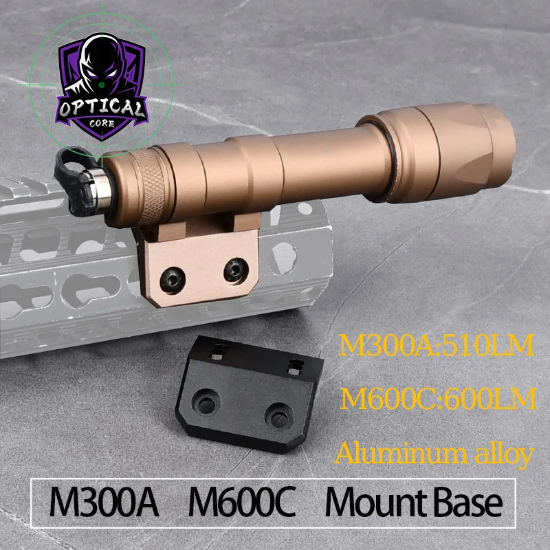 

Тактическое крепление для фонарей M300 M600, база M-LOK Keymod, 20-мм планка Пикатинни, смещенное боковое крепление для фонаря-скаута, алюминиевая лампа для охоты и страйкбола