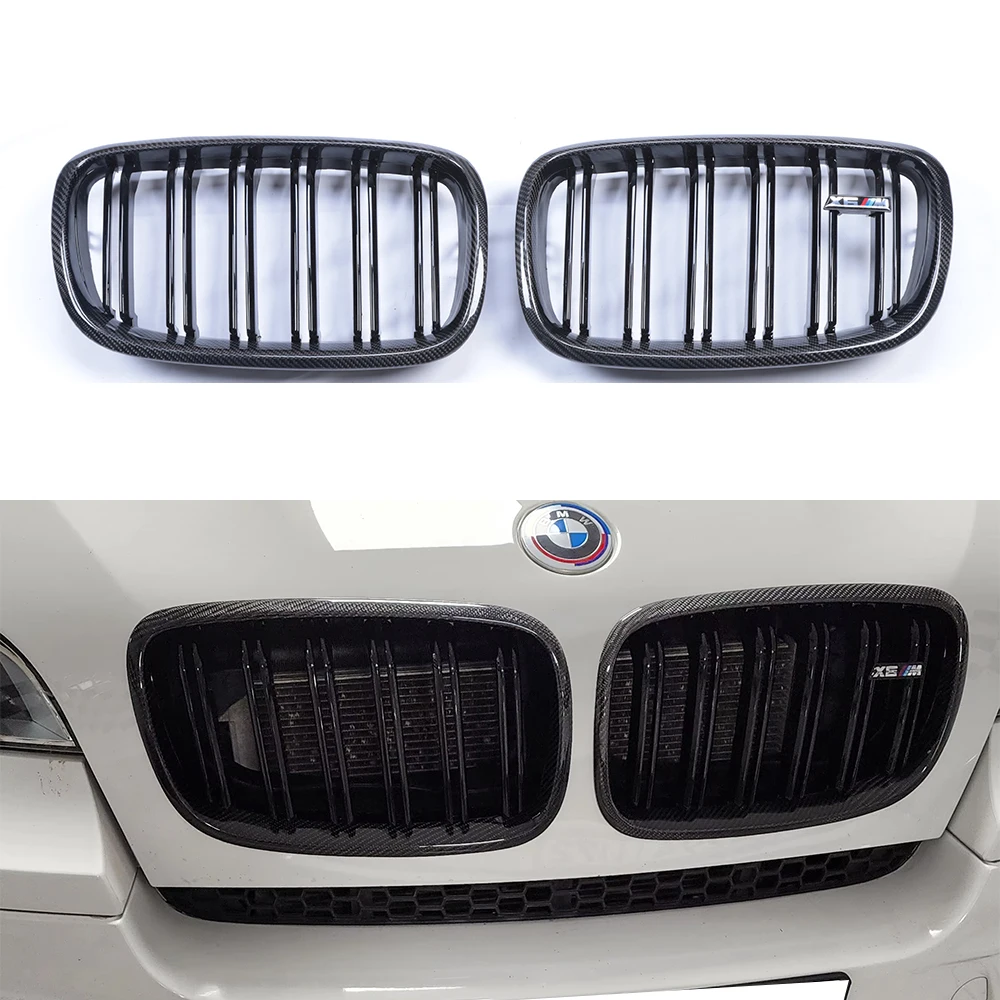 

Для BMW X5 E70 X6 E71 SUV 2008-2013 сетка из углеродного волокна, решетка воздухозаборника, модификация, украшение
