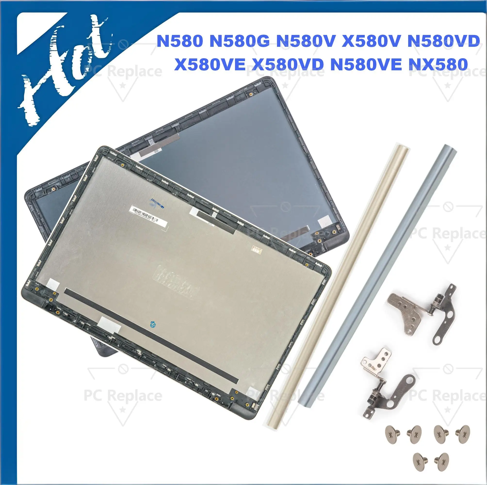 

Aluminium Cover For N580 N580V N580G N580VD NX580V NX580VD NX580 Screen Back Cover Front Frame Hinges HingeCover 15.6inch